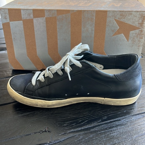 Golden Goose sneakers superstar low top black leather 38 - Picture 7 of 10